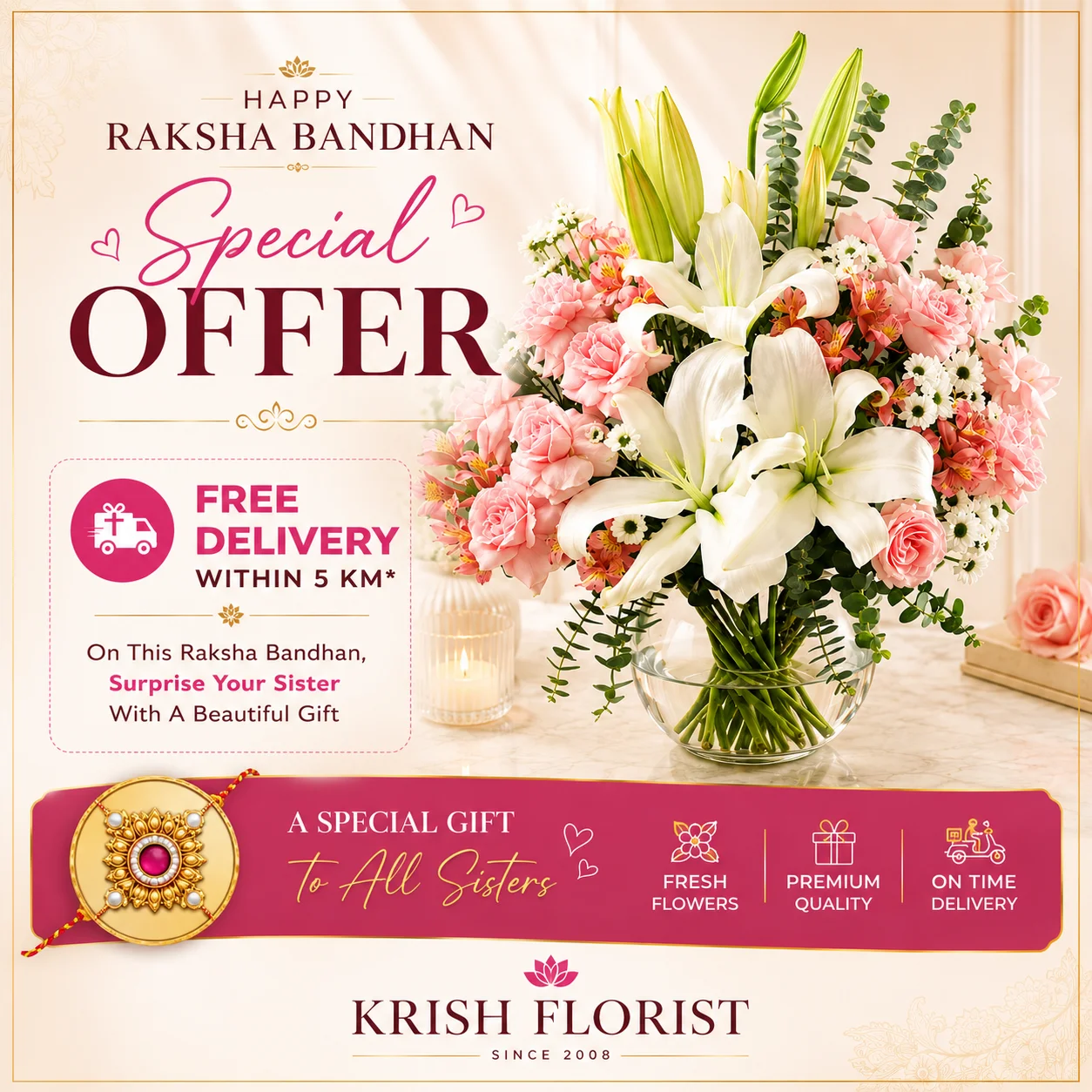 Best Raksha Bandhan Gifts for Sisters | Krish Florist