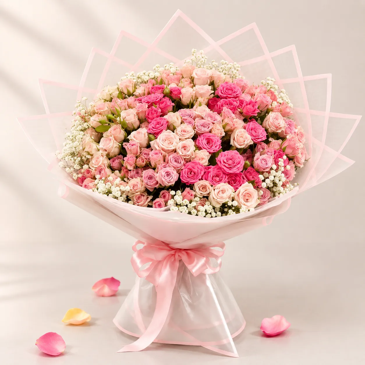 Love of Rose – Premium Pink Rose Bouquet