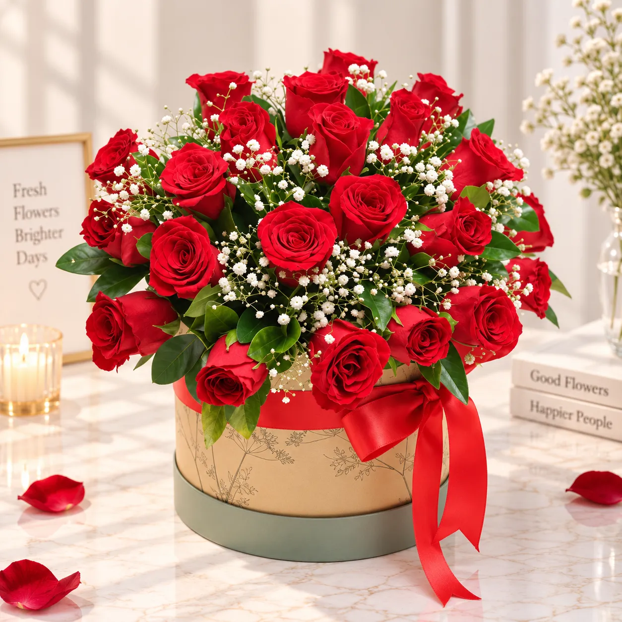 Scarlet Royale Red Rose Box