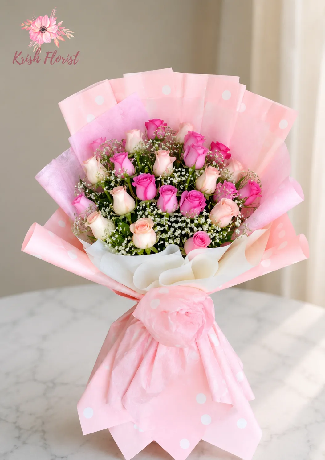 Pink Blush Baby Rose Bouquet