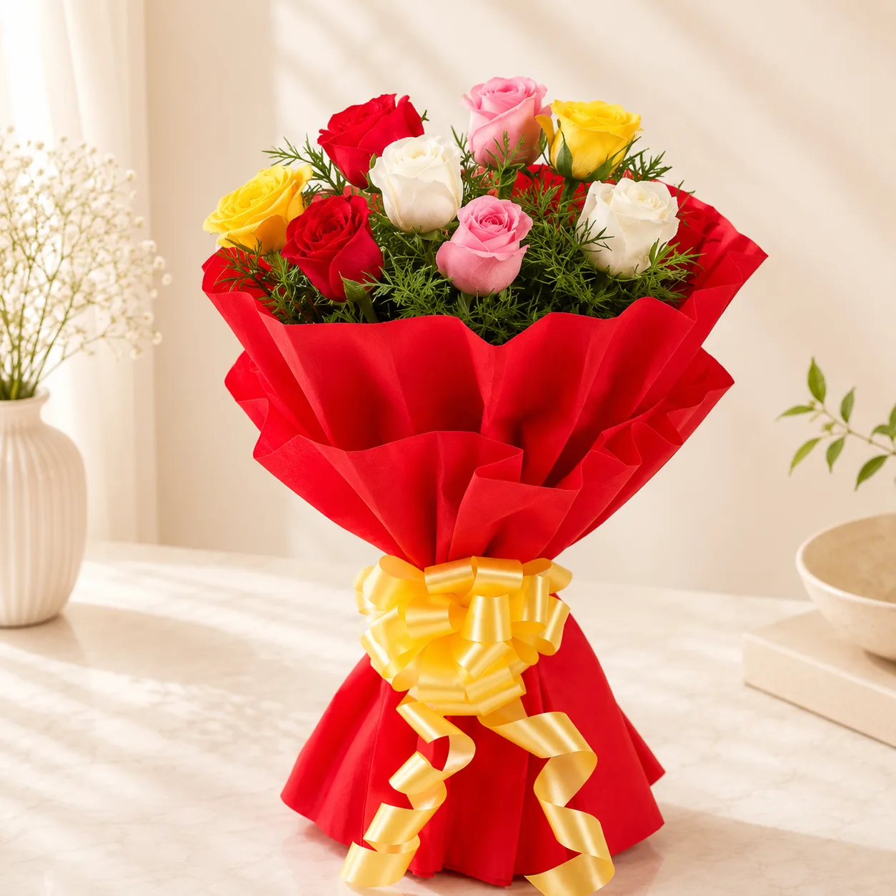 Premium Mixed Color Rose Bouquet