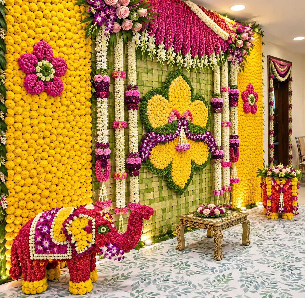 Royal Marigold Floral Celebration